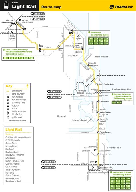gold coast tram map.